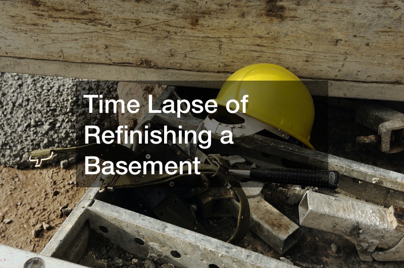 Time Lapse of Refinishing a Basement