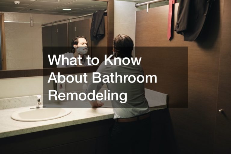 Remodeling the Bathroom