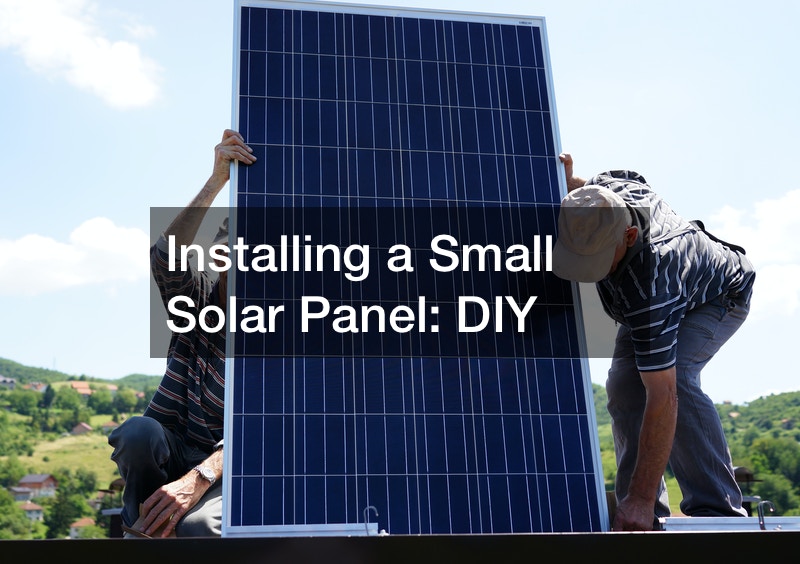 Installing a Small Solar Panel  DIY