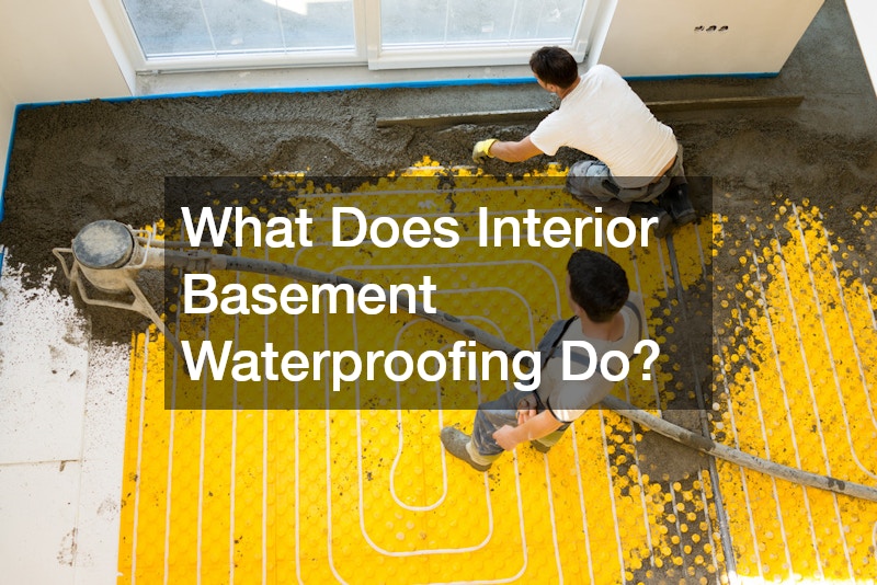 What Does Interior Basement Waterproofing Do?