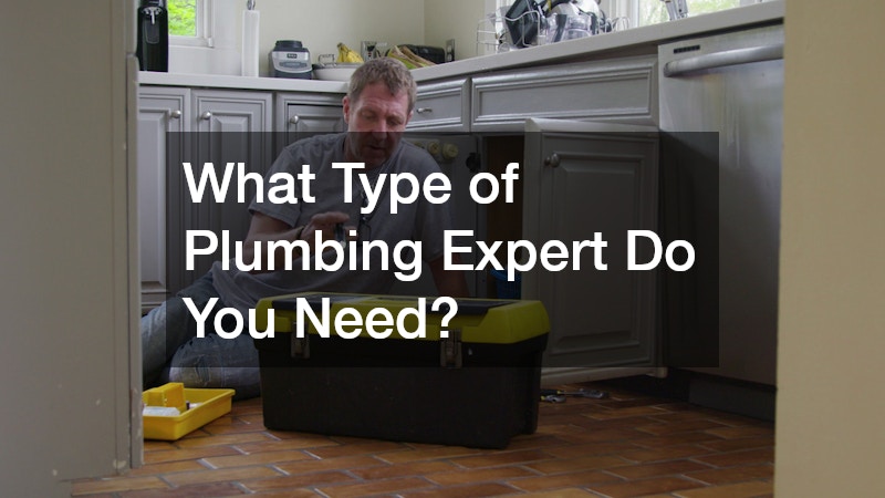 What Type of Plumbing Expert Do You Need?