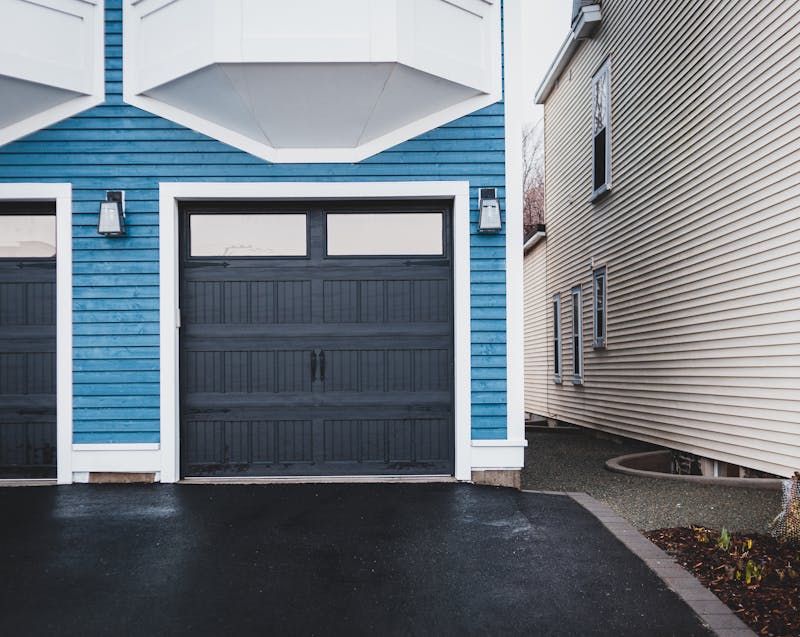 a paved driveway